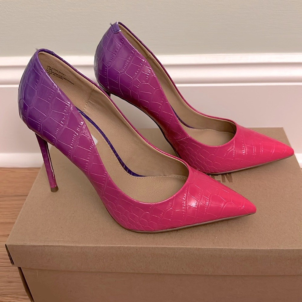 Steve Madden Vala pink purple ombré heels sz 7.5